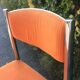Ensemble 3 chaises acier chromé avec 1 tabouret 70’s