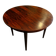 Scandinavian extendable round table in Rio rosewood, 1970s