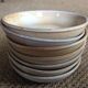 Series of 7 hollow sandstone plates