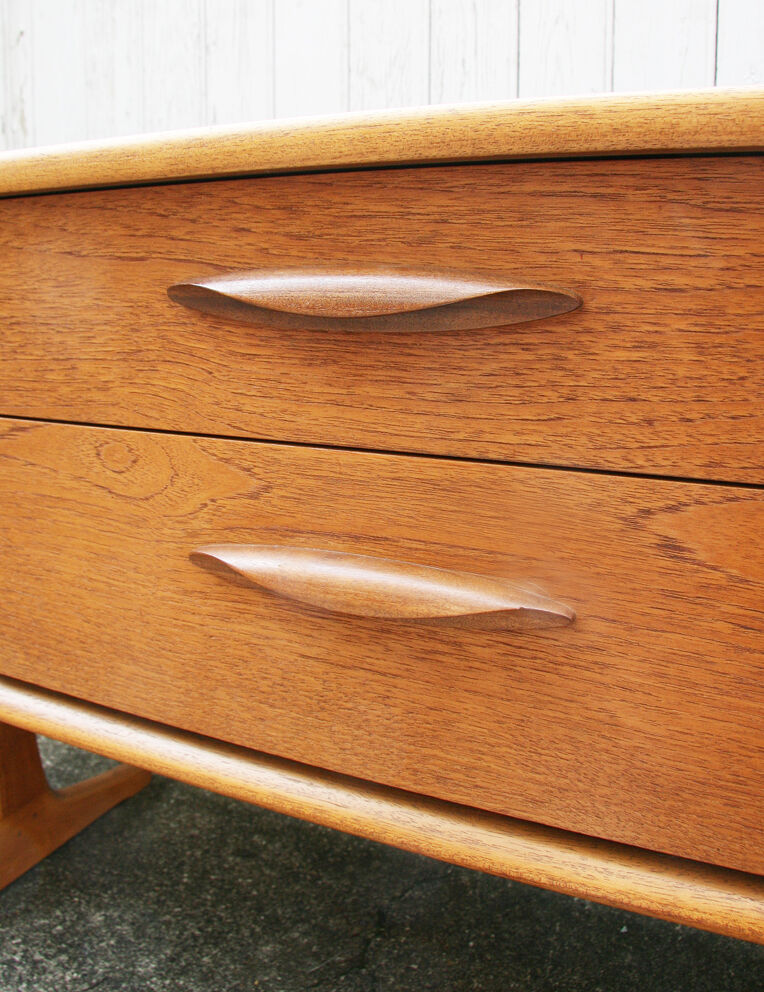 Sideboard 6 drawers in blond teak -1960/70