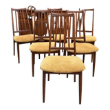 Lot of 6 chairs 60s