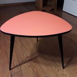Vintage oval coffee table with formica top