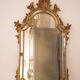 Miroir parecloses bois Or 19ème Italie