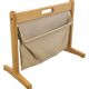 Porte-revues en chêne et jute