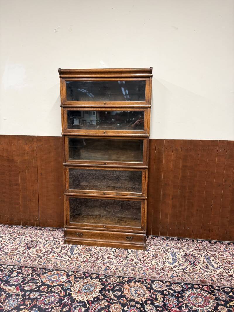 Antique English Original Globe Wernicke Bookcase