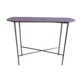 Old pink metal console