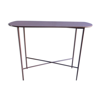 Old pink metal console