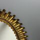 Midcentury bohemian Hollywood Regency Spanish gilt metal sun mirror, 1960s