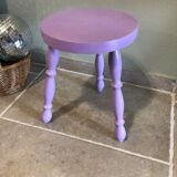 Lilac tripod stool