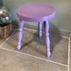 Lilac tripod stool