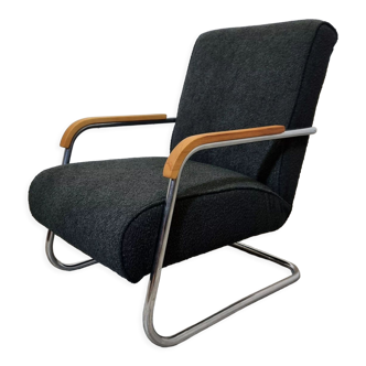 Restored tubular armchair by Anton Lorenz