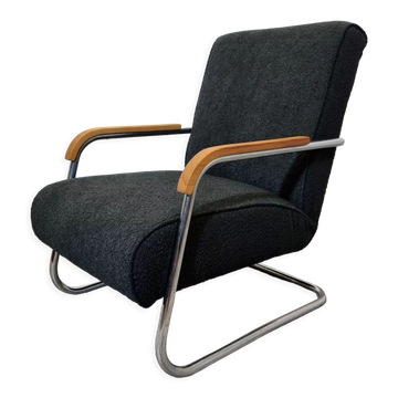 Restored tubular armchair by Anton Lorenz