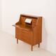 Danish teak mid century modern secretaire cabinet with a desk and vanity