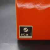 Spagnolo for Sicart 2 orange and white pots 1970s