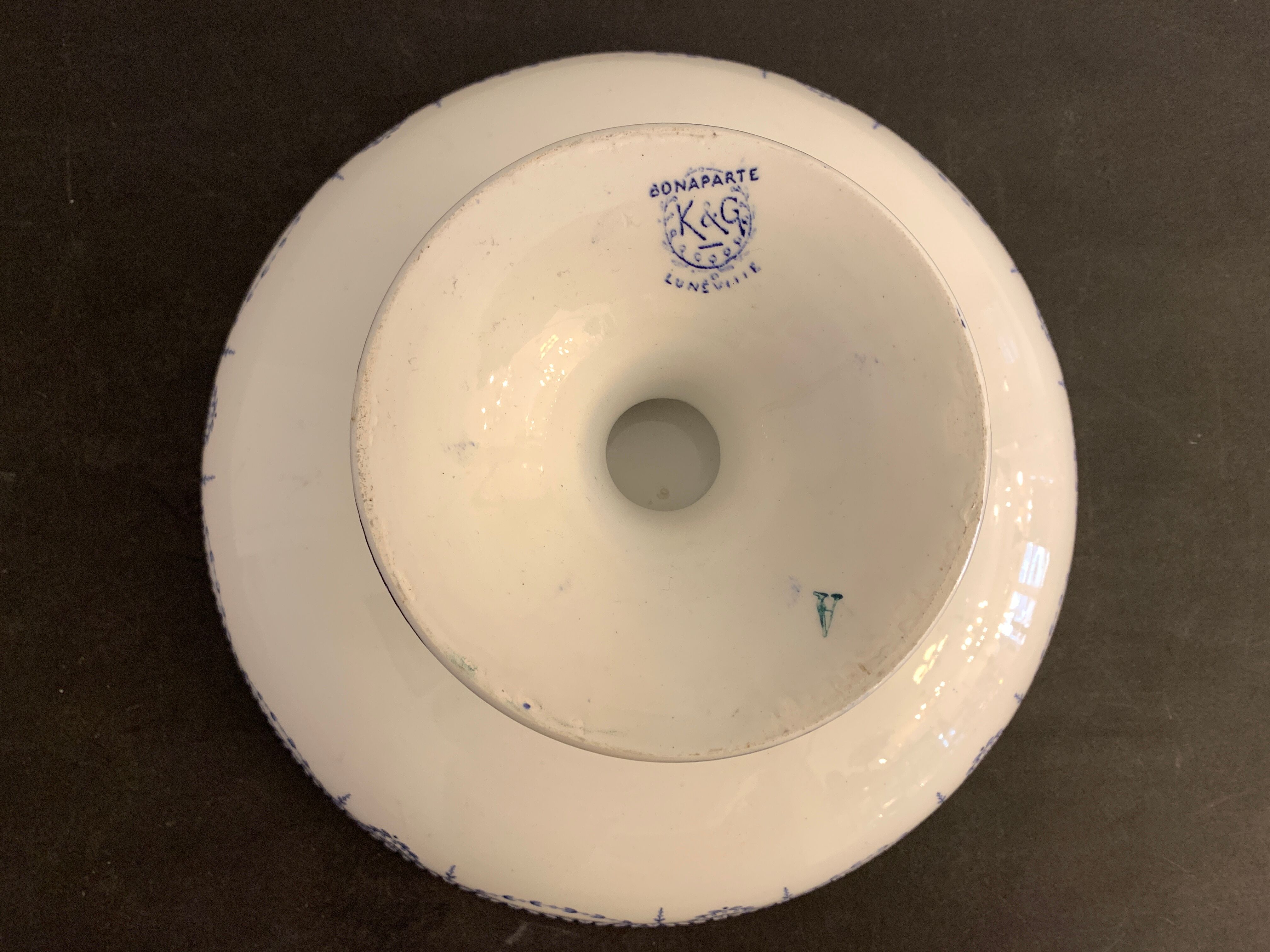 Old compotier KG Lunéville, model Napoleon, 1900