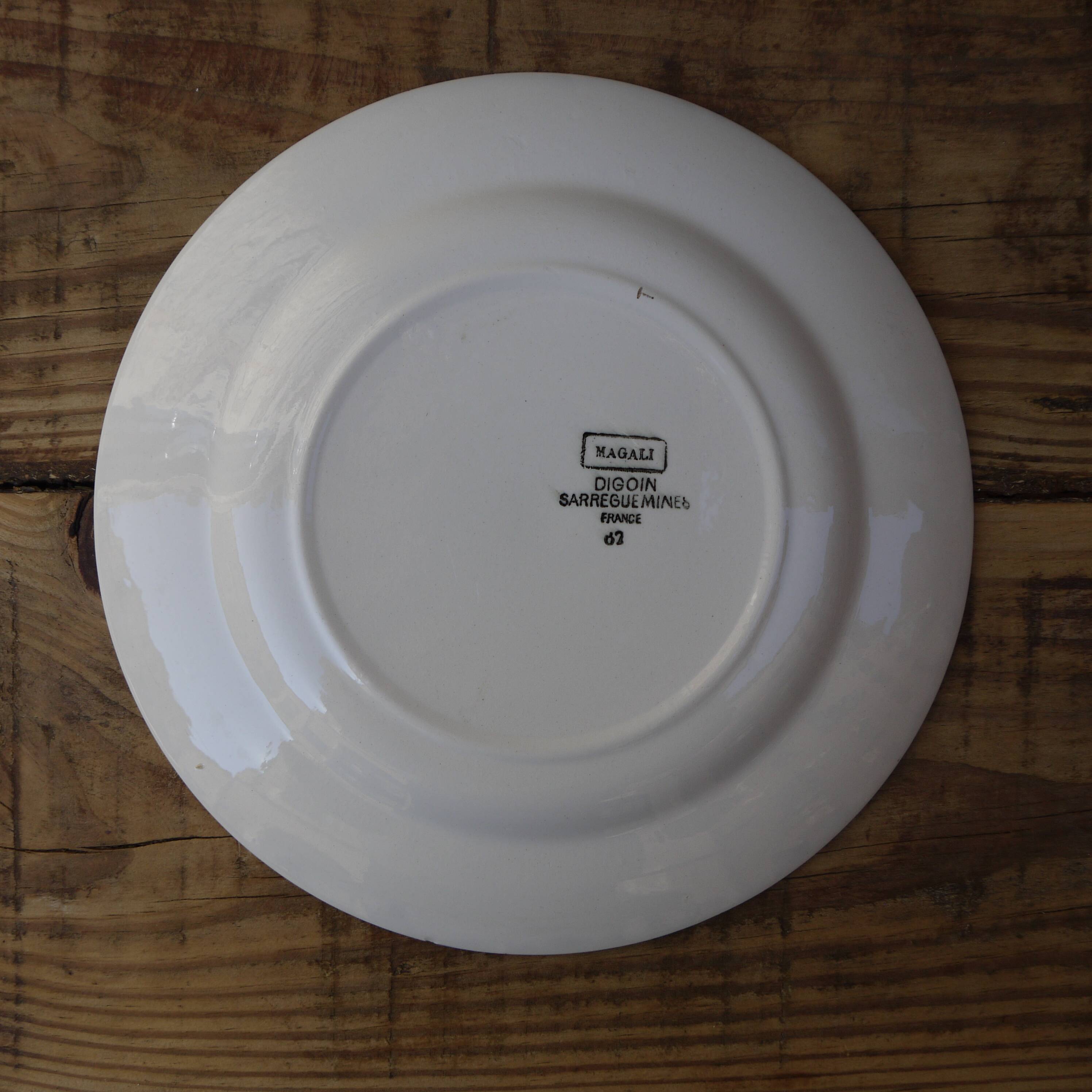 Six plates Digoin Magali