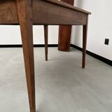 1900 solid walnut desk with two drawers