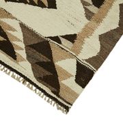 Turkish Handwoven Vintage Herki Kilim 87 cm x 334 cm