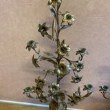 Pair of gilded bronze church candelabras.