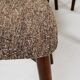 6 brown Scandinavian dining chairs