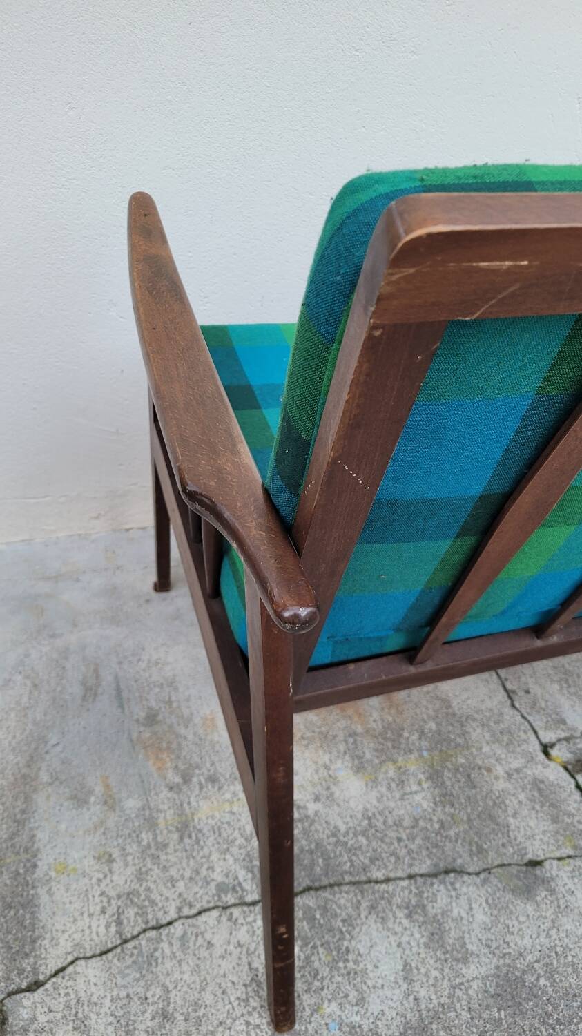 Vintage Scandinavian 2-seater sofa bench - 1950s