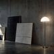 Vintage Swedish Chrome & White Acrylic Floor Lamp from Nybro Armaturfabrik