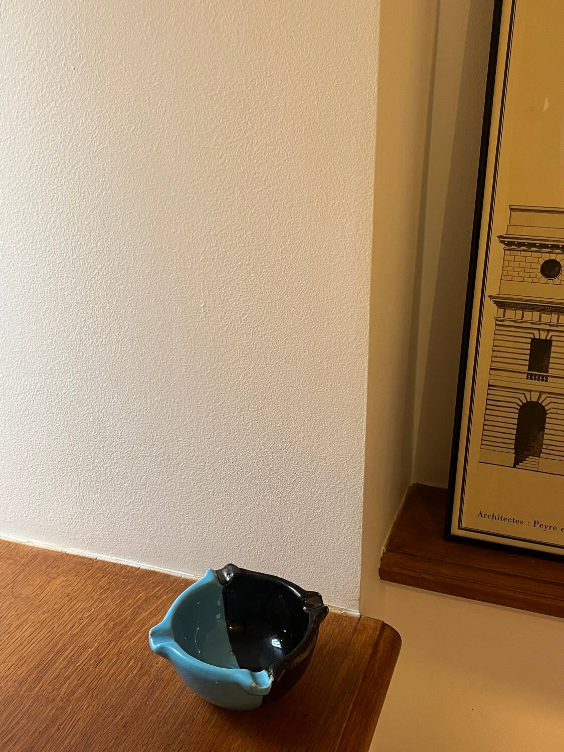 Cendrier bicolore en céramique