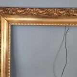 Old frame wood stucco gilding original 73x60 cm, foliage 61.3x48.8cm SB