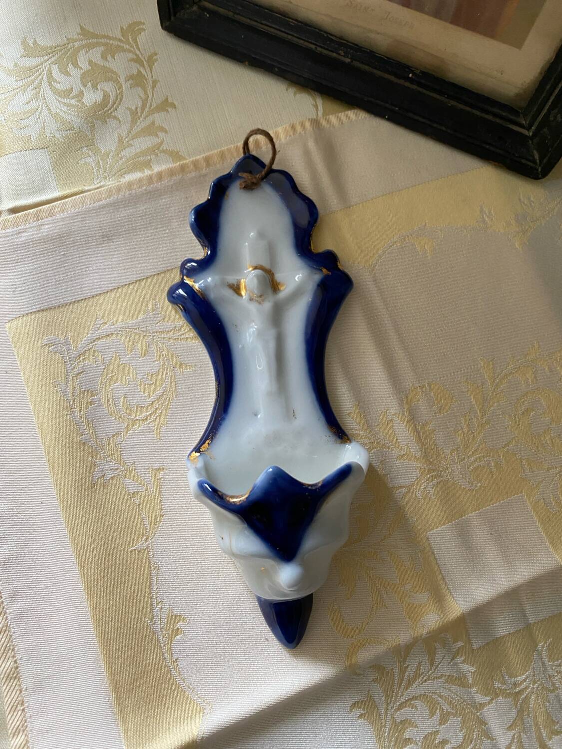 Paris porcelain stoup 19th century