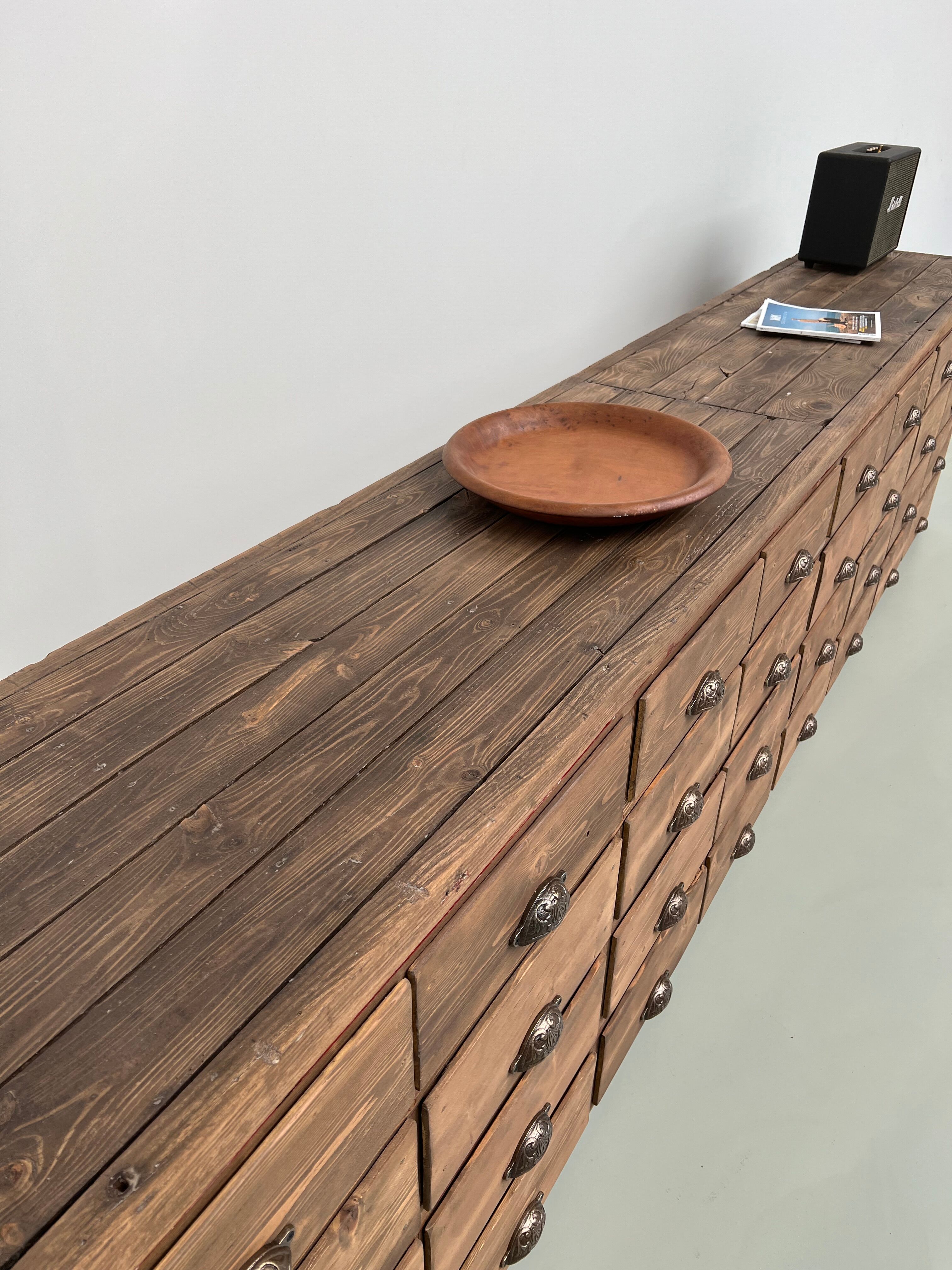 Very large craft furniture with 32 drawers