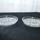 Pair of bottles or decanters made of Vercapel pressed glass