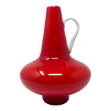 Vase rouge en opaline Empoli