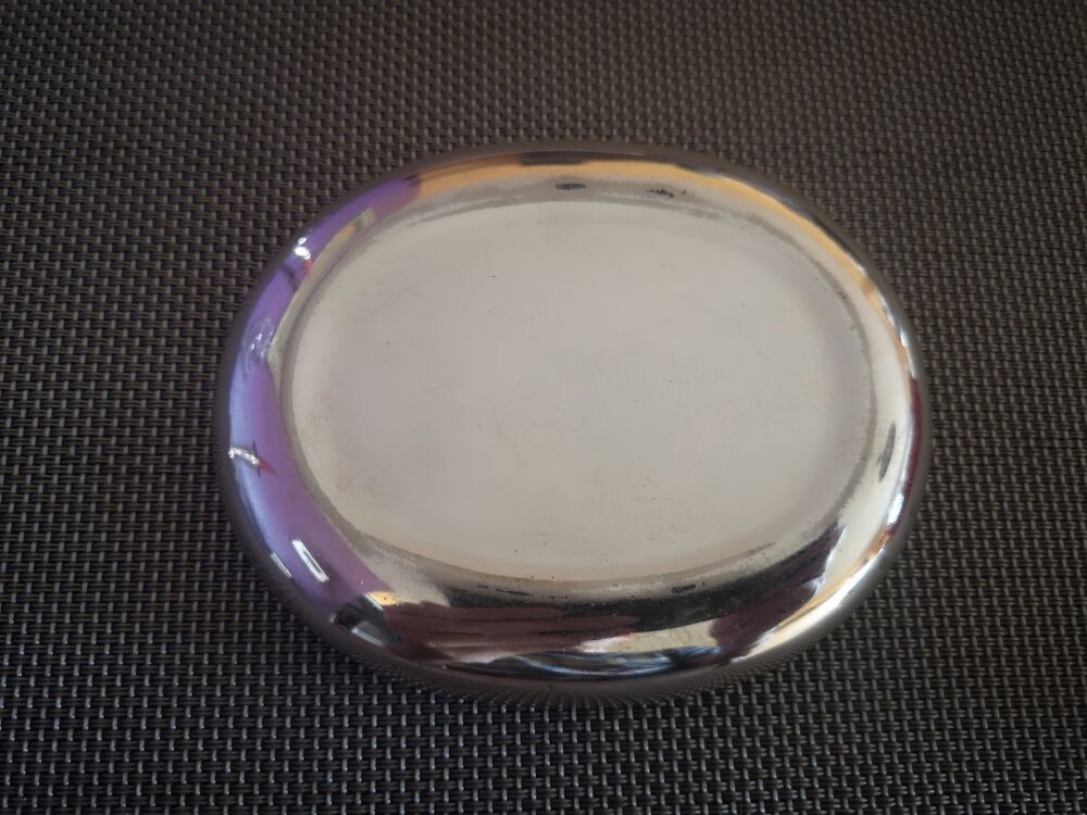Art Deco silver metal soap holder - 1930s