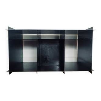 Raw steel chest of drawers