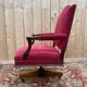 Fauteuil de bureau pivotant – Style Gainsborough – Époque Édouardienne – Bo