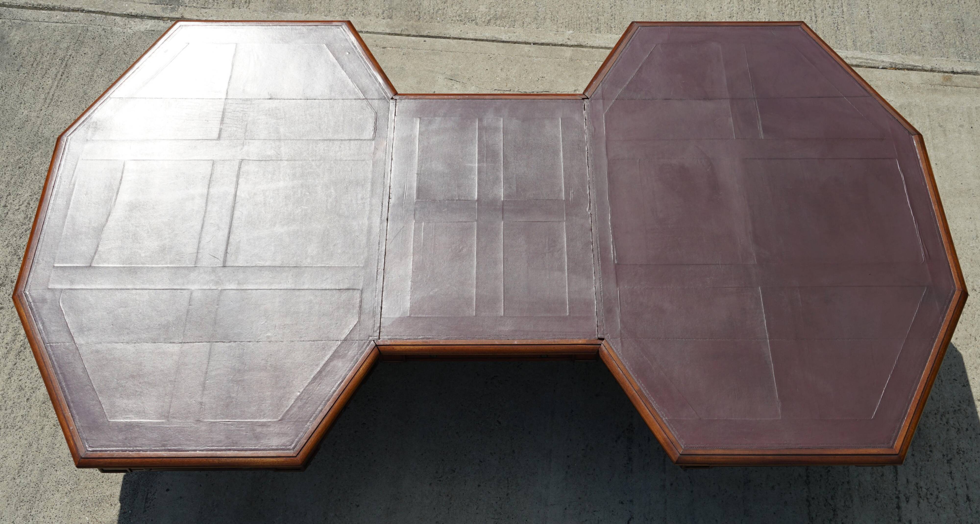 George III Antique Library Desk in Solid Mahogany 1780
