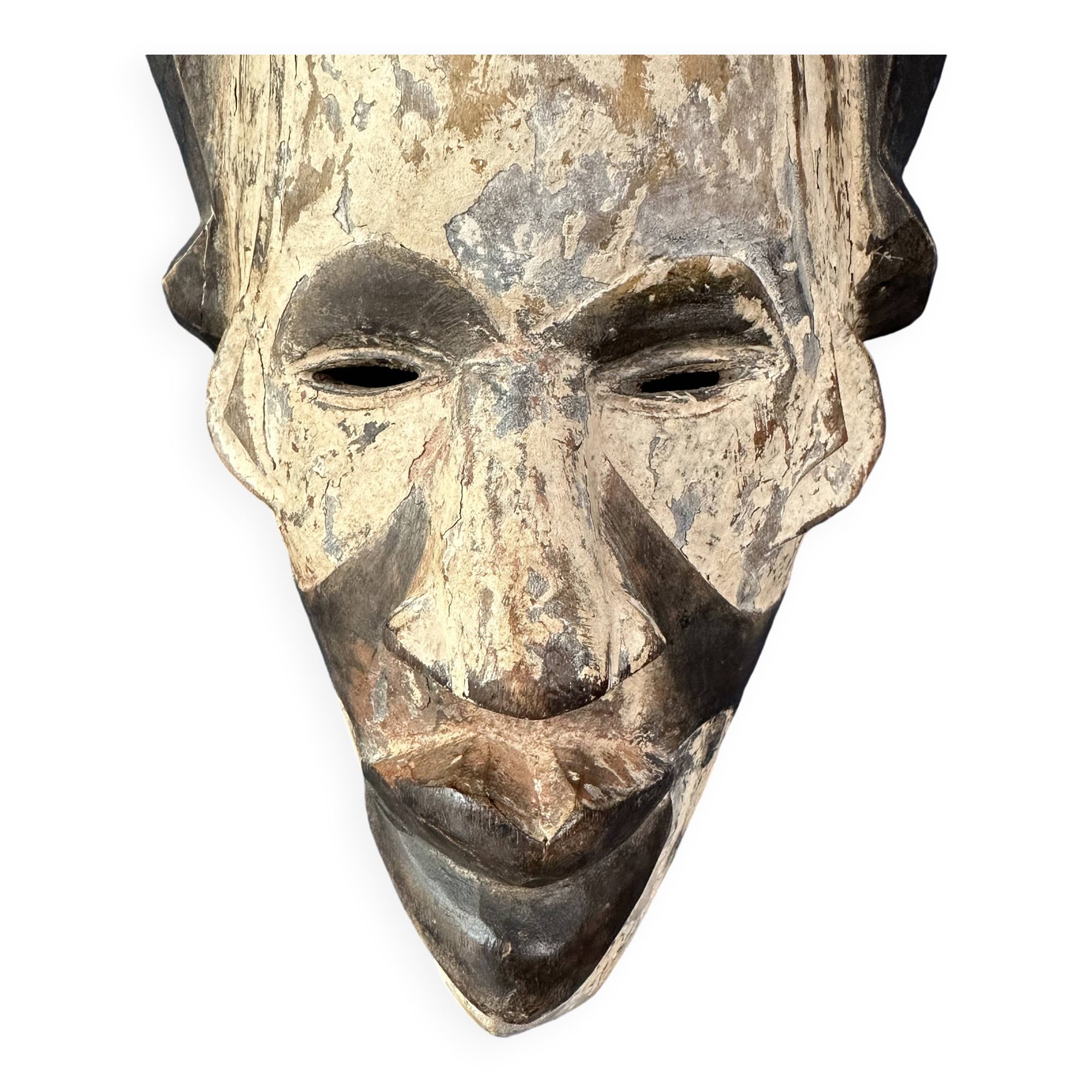 Long white mask
