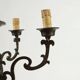 Antique chandelier with 6 lights in bronze, Netherlands, 18th century