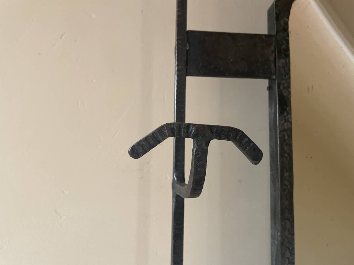 Porte-manteau mural sur pied art déco