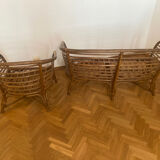 Bamboo sofa and armchair set