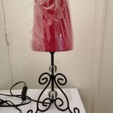 Paire de lampes en fer forge