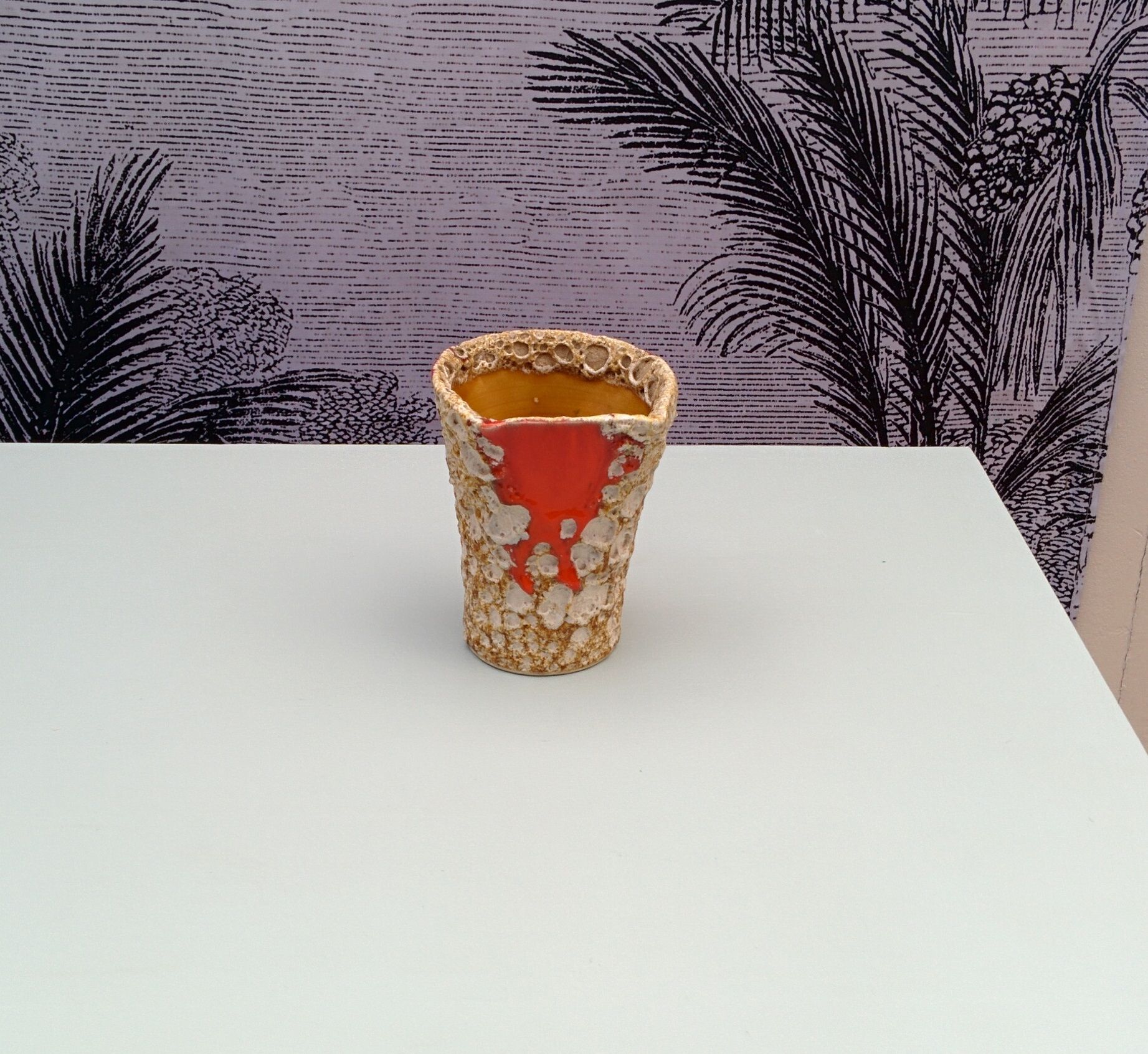 Orange vase vintage