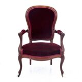 Fauteuil ancien, Europe du Nord, fin 19ème siècle.