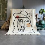 Large Beni ourain Berber carpet