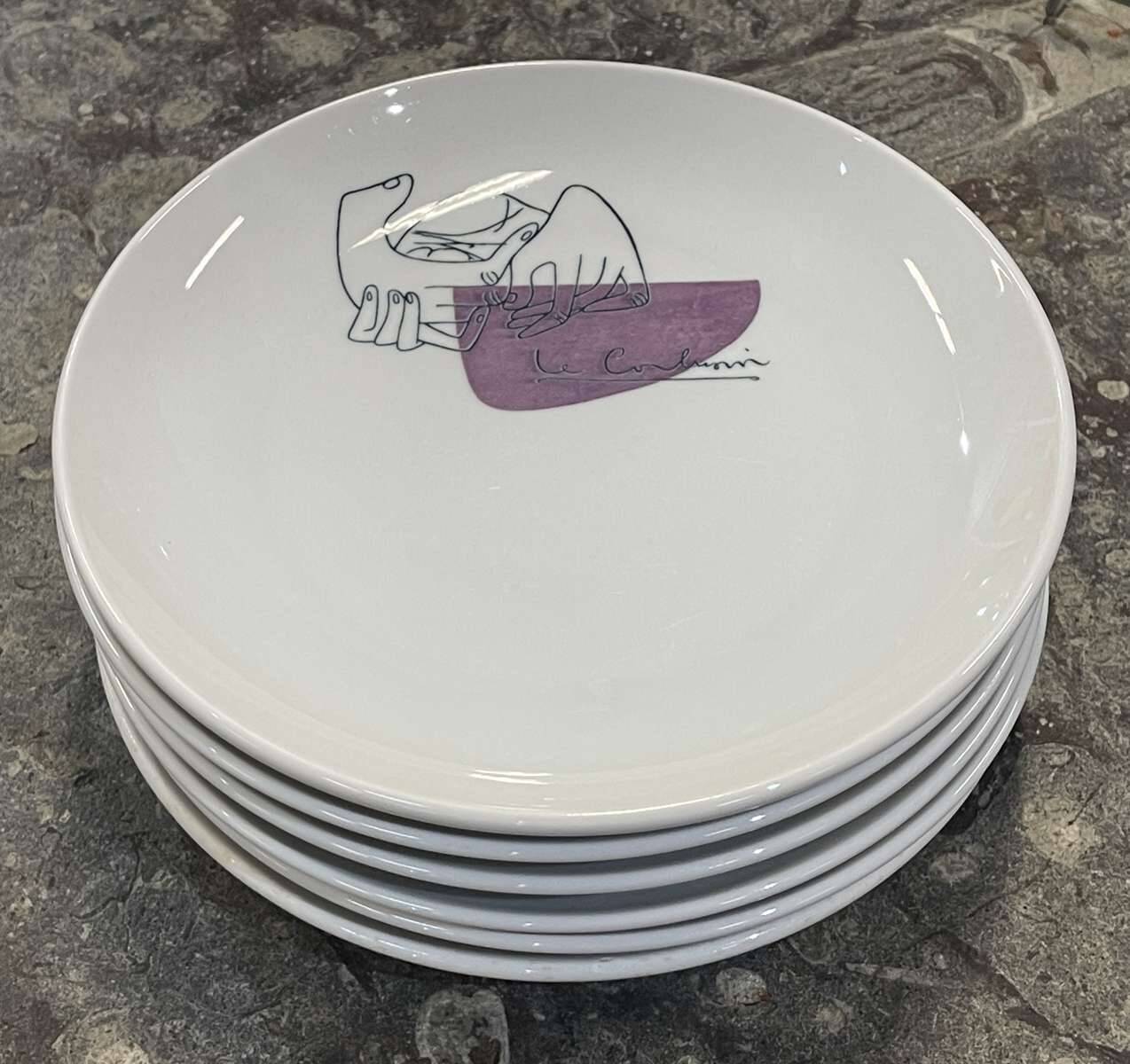 18-piece dinner service by Le Corbusier designed for Prunier restaurants