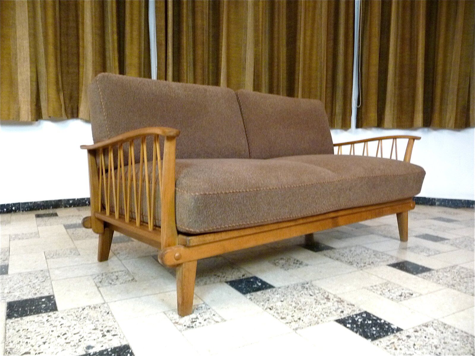 Mid-century Two-Seater Sofa Daybed by Wilhelm Knoll, Germany 1950s