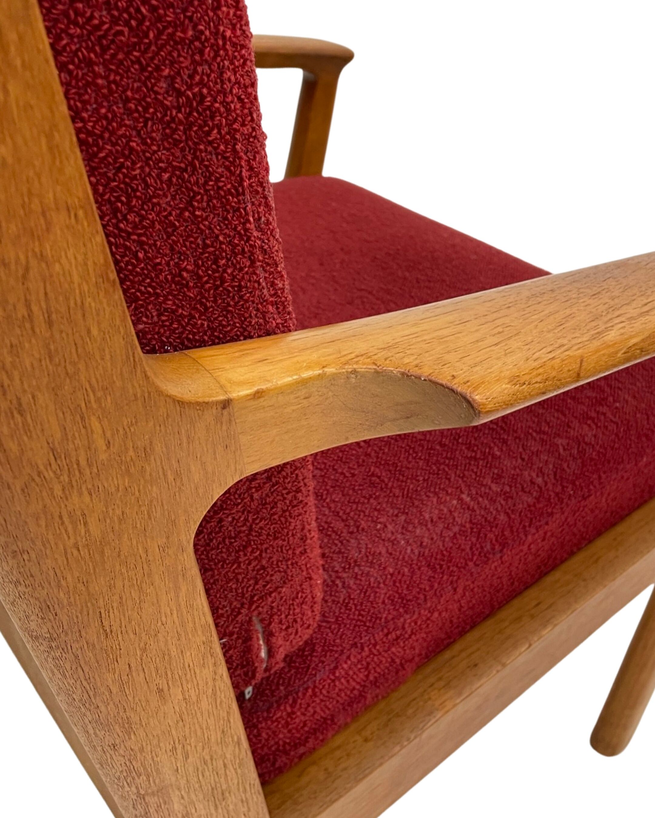 GE 265A oak chair by Hans J. Wegner for Getama