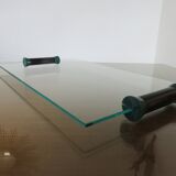 Glass top and polycarbonate 80s era Memphis