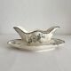 Old iron earthenware sauce boat "Réjane" Longwy