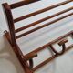 Old wall rack in curved wood, 1900s era